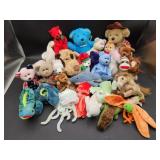 Various beanie plushies mainly tagless TY