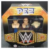 WWE PEZ Dispenser Gift Set John Cena, The Rock,