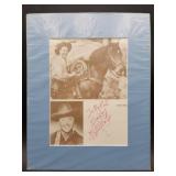 Framed signed photo actor Monte Hale