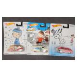 3 - Hot Wheels Peanuts diecast vehicles