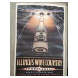 Promo poster tourism in Illinois wine industry