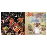 (2) The Muppets Lp vinyls
