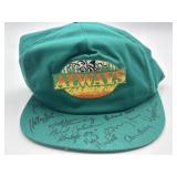 Vintage green snapback hat 'ALWAYS' - autographed