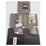 5 Vintage Nintendo NES Cartridges
