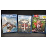 3 blu-ray 3D movies Star Trek, Jurassic, Alice