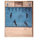 Signed vintage poster for music group 'The