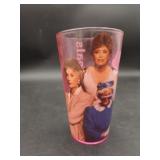 The Golden Girls 'squad goals' pink drinking glass