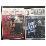 Promo concert posters for Bob Dylan and His Band