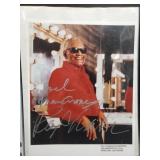 Ray Charles signed photo w/ letter
