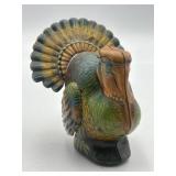 Antique mechanical wind-up tin turkey