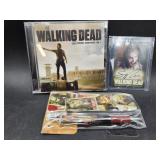 The Walking Dead memorabilia: signed card, cd,