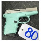 SCCY CPX-2 9MM Robin egg blue s/s like new