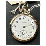 Waltham open-face pocket watch