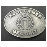 KLOECKNER BECORIT belt buckle