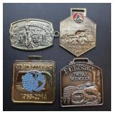 (4) engraved medallions