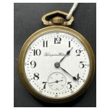 Hampden Watch Company pocket watch - gold framed