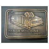 Tabor Machine Company belt buckle