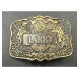 ï¿½Larryï¿½ vintage western belt buckle (small)