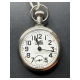 Westclox pocket watch - train
