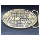 TRWmission solid brass belt buckle