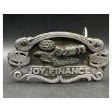 Limited Edt Joy Finance belt buckle