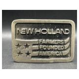 New Holland - Farmers Founded America belt buckle