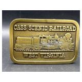 WV Cass Scenic Railroad belt buckle