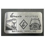 Erwin Industries belt buckle
