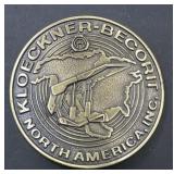 Kloeckner-Becorit North America belt buckle