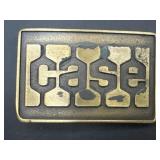 CASE heavy equipment brass belt buckle
