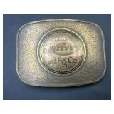 The Jeffrey Mfg. Co brass belt buckle