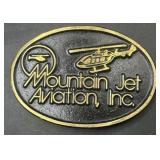 Mountain Jet Aviation belt buckle