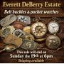 Collectible belt buckles & watches; DeBerry Estate
