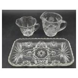 Vintage Anchor Hocking Prescut Clear Pressed Star