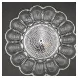 Vintage Indiana Glass Hobnail deviled egg tray