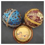 Vintage-style handcrafted decorative Christmas