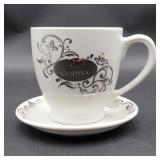 Godiva oversized coffee cup and saucer set