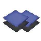 Nörsk blue/black reversible interlocking flooring