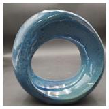Möbius blue ceramic home decor