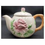 Teleflora Gift teapot decorated w/ pink roses