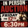 IN PERSON - Friday the 12th; 6:30pm