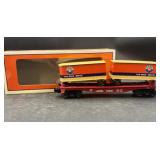 Lionel No. 6430 Piggyback flatcar model featuring