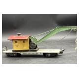 vintage American Flyer toy train crane car