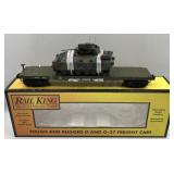 MTH Railking U.S. Flatcar w/ (1) Bradley Fighting