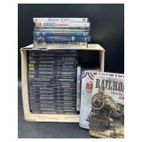 Large. Railroad themed DVD collection