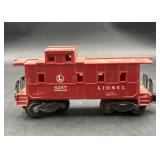 vintage Lionel 6257 O-gauge caboose in red with