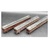 (3) HO-scale Pennsylvania Railroad passenger cars