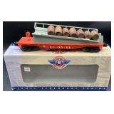 Lionel 6-19450 Barrel Ramp Flat Car Postwar
