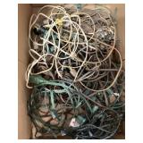 Various extension cords & colored lights