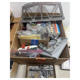 Large assortment of model railroad accessories,